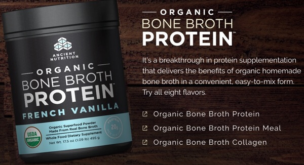 Organic Bone Broth Protein by Jordan Rubin and Dr Josh Axe