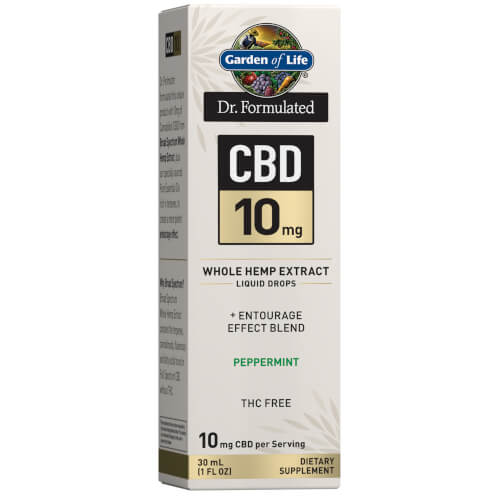 Garden of Life Dr Formulated CBD 10 mg Peppermint Drops 1 oz