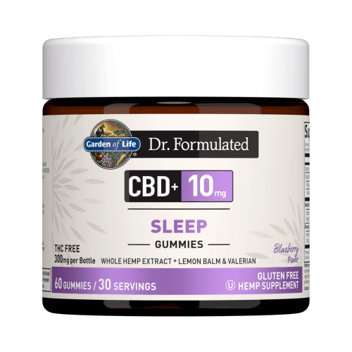 Garden of Life Dr Formulated CBD plus Sleep Blueberry 10 mg 30 Gummies