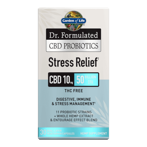 Garden of Life Dr Formulated CBD Probiotics Stress Relief  30 Capsules