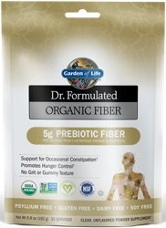 Garden of Life Dr Formulated Organic Fiber  223 gram Unflavored Powder