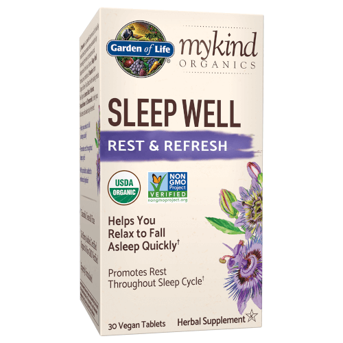 Garden of Life MyKind Organics Sleep Well Rest and Refresh  30 Tablets