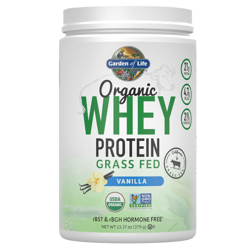 Garden of Life Organic Whey Protein Vanilla 379 gram Grass Fed